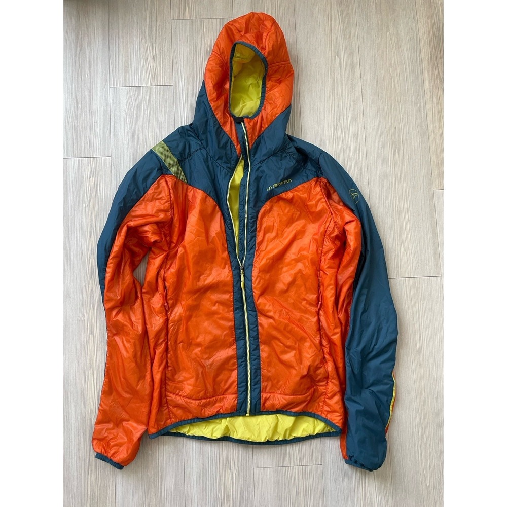 La Sportiva Men's Orange Blue Jacket Size Medium Outdoors Hiking